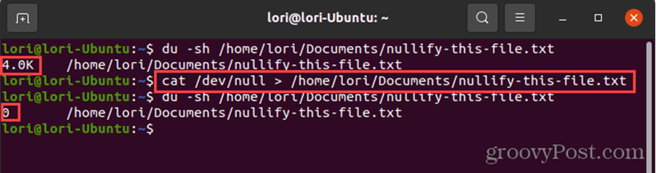 Novirzīt devnull uz failu operētājsistēmā Linux
