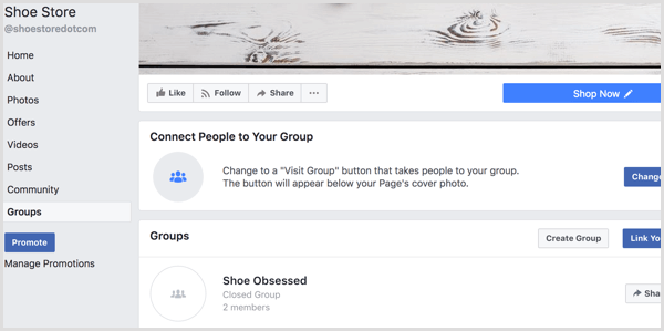 Facebook pievienot cilni Grupas
