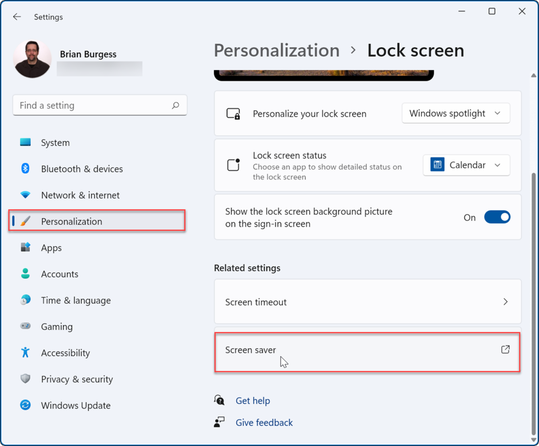 Personalizēšana — ekrāna bloķēšana — iestatiet fotoattēlus kā ekrānsaudzētāju operētājsistēmā Windows