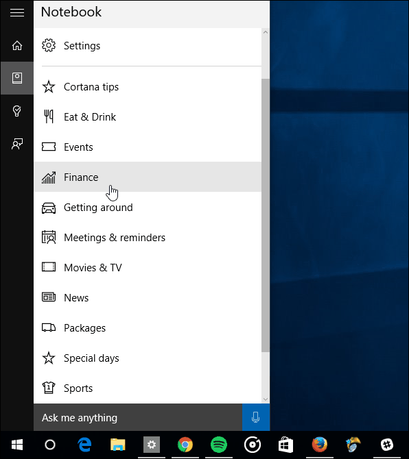 Kā pārvaldīt Cortana informācijas kartes operētājsistēmā Windows 10