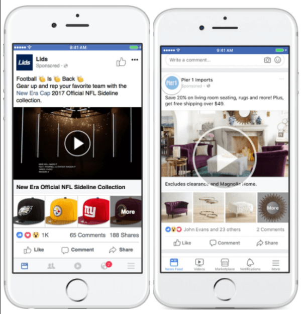 Facebook atjaunina kolekciju reklāmas, lai nodrošinātu lielāku elastību produktu parādīšanā.