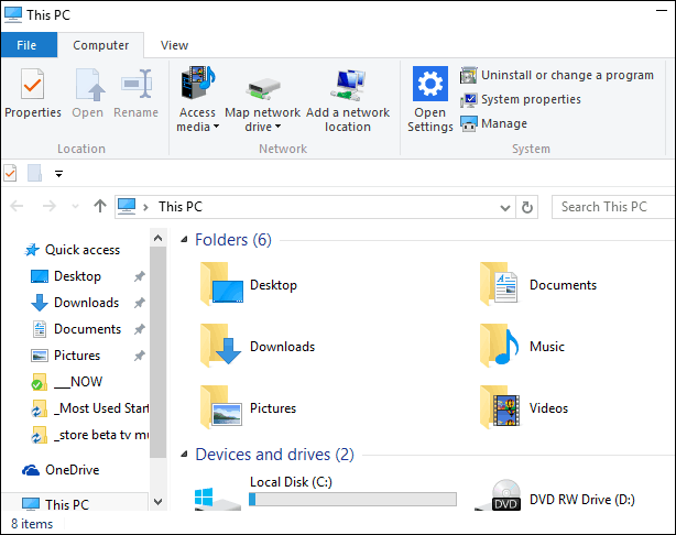 Kā atspējot ātro piekļuvi operētājsistēmas Windows 10 File Explorer