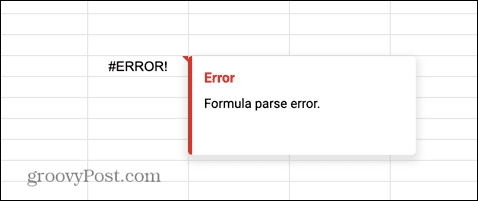 google lapu formulas parsēšanas kļūda