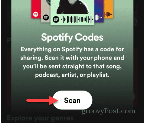 Izveidojiet un skenējiet Spotify kodus