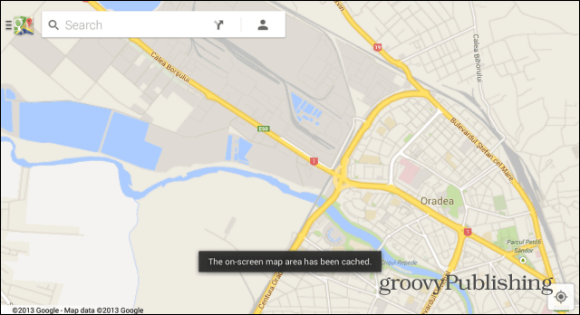 Google Maps Android karte saglabāta izmantošanai bezsaistē