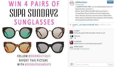 drop dead dollbaby boutique instagram konkursa attēls