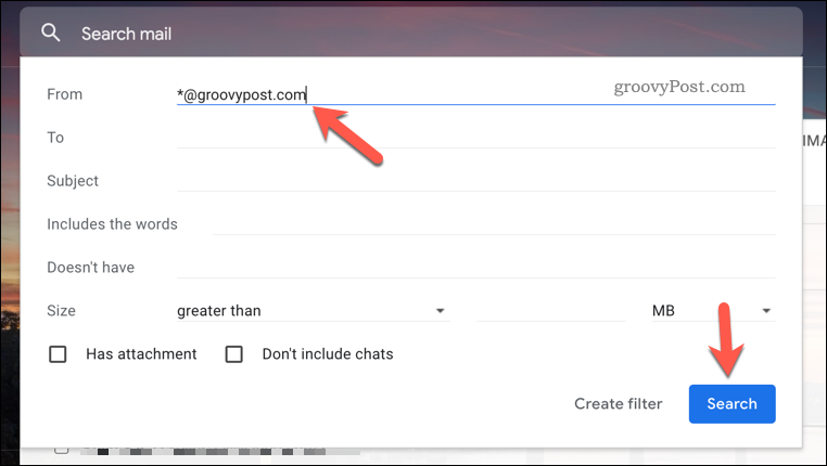 Jaunas filtrēšanas kārtulas izveide pakalpojumā Gmail