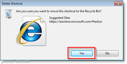 Ieteiktu vietņu izslēgšana pārlūkprogrammā Internet Explorer 8