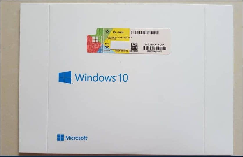 OEM System Builder Windows 10 produkta atslēga