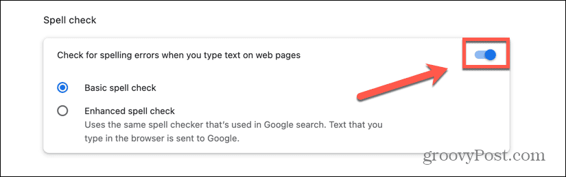 Ja Google dokumentu pareizrakstības pārbaude nedarbojas, iespējams, būs jāatspējo iebūvētā pareizrakstības pārbaude pārlūkā Chrome