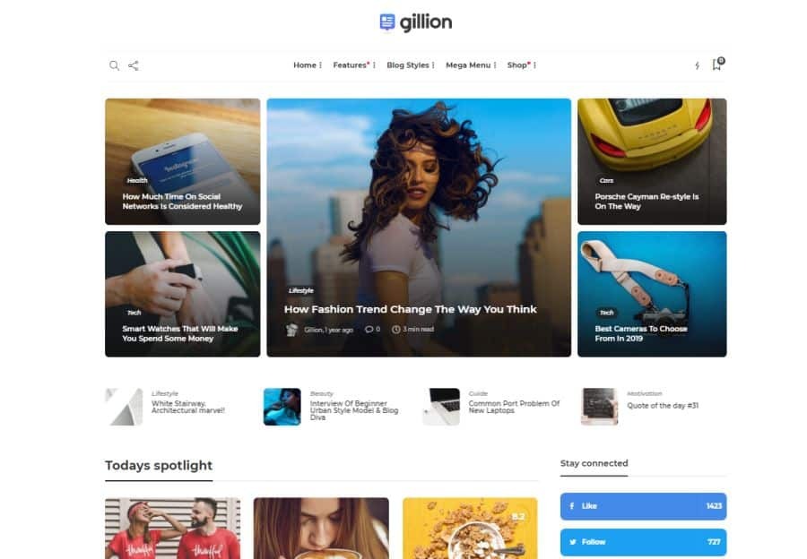 Gillion WordPress tēma
