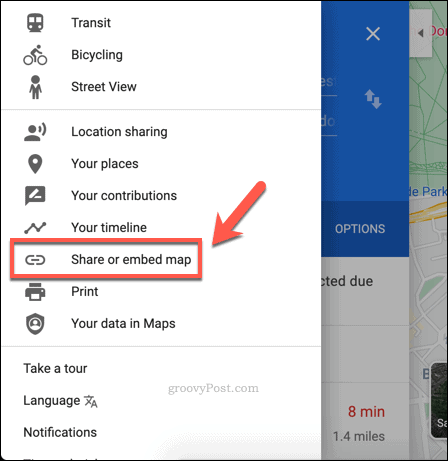 Google Maps kopīgošanas saites izveide
