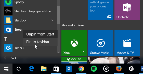 1 Windows 10 izvēlne Sākt