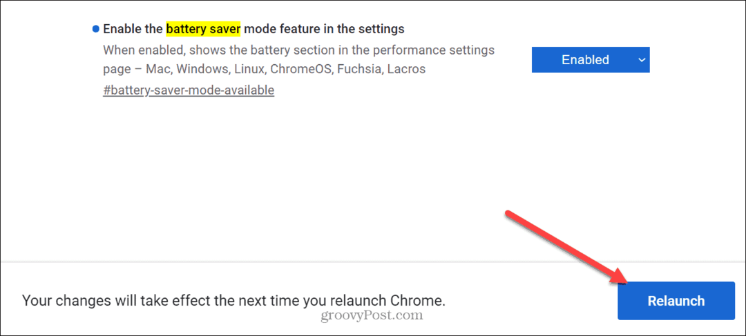 Iespējojiet akumulatora jaudas taupīšanas režīmu pārlūkprogrammā Google Chrome