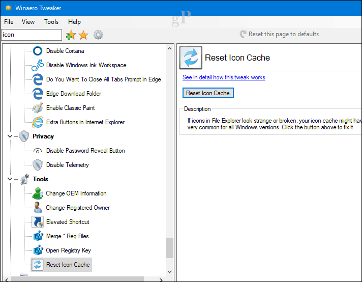 Kā salabot bojātas vai trūkstošas ​​ikonas un sīktēlus sistēmā Windows 10