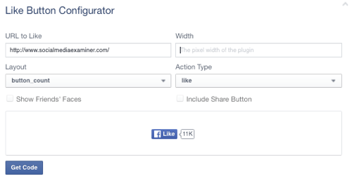 facebook patīk poga iestatīta uz URL