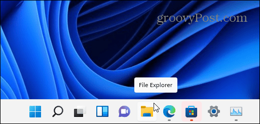 File Explorer ikonas uzdevumjosla