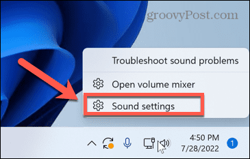 Windows skaņas iestatījumi
