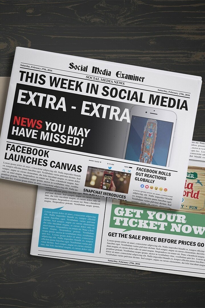 Facebook izlaiž Canvas: šonedēļ sociālajos medijos: sociālo mediju pārbaudītājs