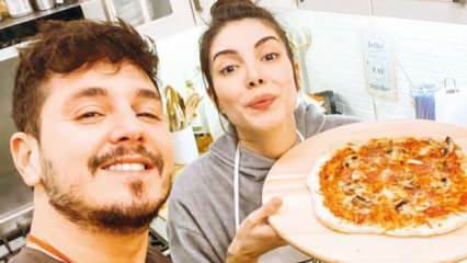 Ierodniece Deniza Baisala un viņas vīrs mājās pagatavoja picu!