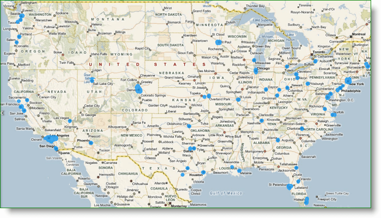 Bing Maps StreetSide ASV pārklājums