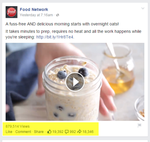 pārtikas tīkla video ieraksts facebook