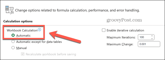 Excel automātiskās aprēķina iespējas