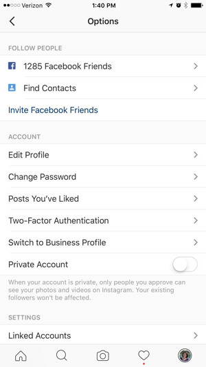 instagram biznesa profilu iespējas