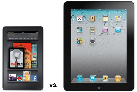 Amazon un Apple: Kā salīdzināt Kindle Fire planšetdatoru un iPad 2 specifikācijās