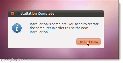 ubuntu instalēšana ir pabeigta