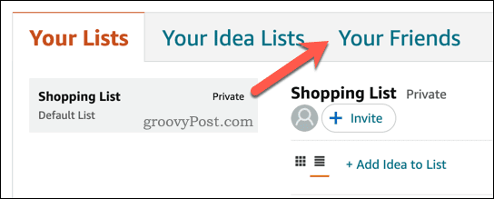 Atveriet draugu sarakstus vietnē Amazon