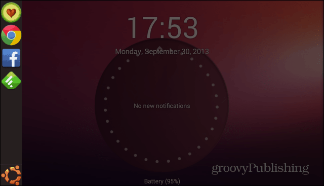 Ubuntu Lockscreen sānu josla