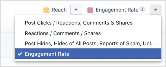 Facebook lapas ieskats See All Posts Engagement