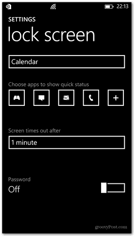 Windows Phone 8 pielāgo bloķēšanas ekrāna paroli