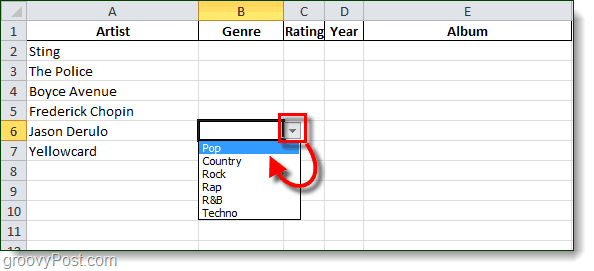 datu validācija Excel 2010