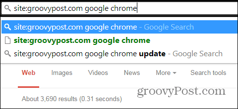 Pārlūkā Chrome tiek meklēta tikai viena vietne