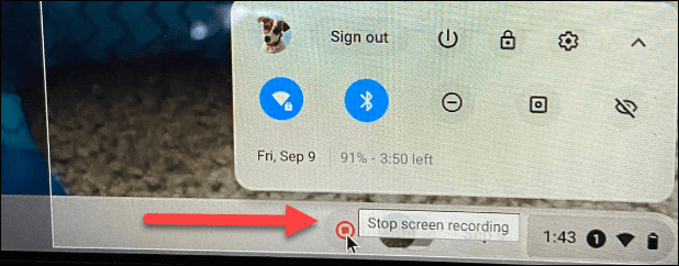 Pārtrauciet Chromebook datora ierakstīšanu