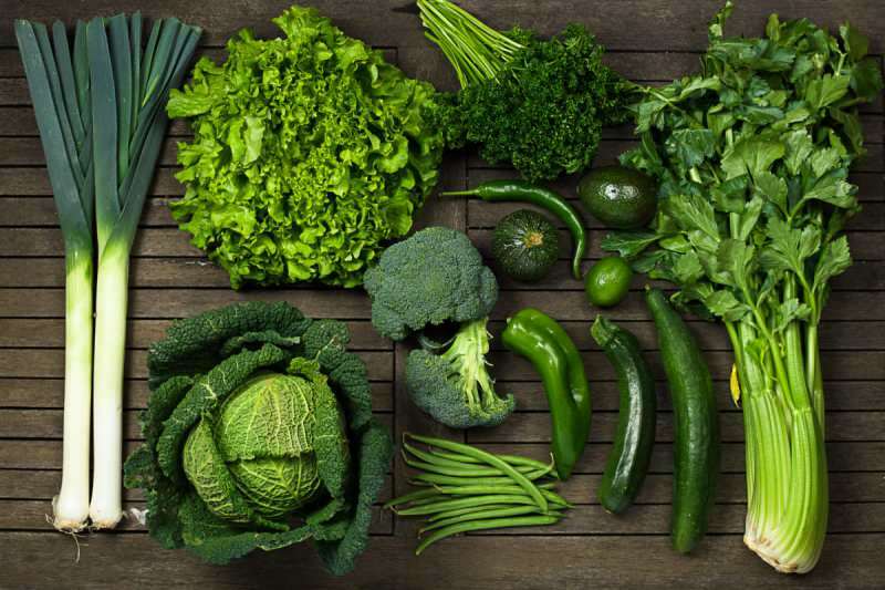 Zaļā krāsa simbolizē dārzeņus un veselību