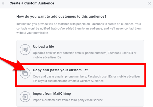 facebook izveidot pielāgotu auditoriju