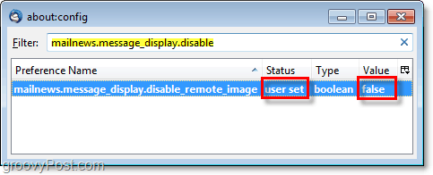 mainiet mailnews.message_display.disable_remote_image uz false, lai atspējotu attālā satura uznirstošos logus thunderbird 3