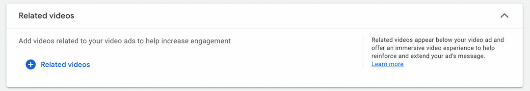 kā-uzsākt-jaunu-video-aciton-campaign-using-youtube-shorts-ads-standarta-campaigns-add-related-videos-example-3