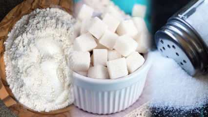 Novājēšanas metode, izvairoties no 3 baltumiem! Kā paliek cukurs un sāls? 3 balta diēta