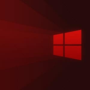Windows 10 logotips sarkans