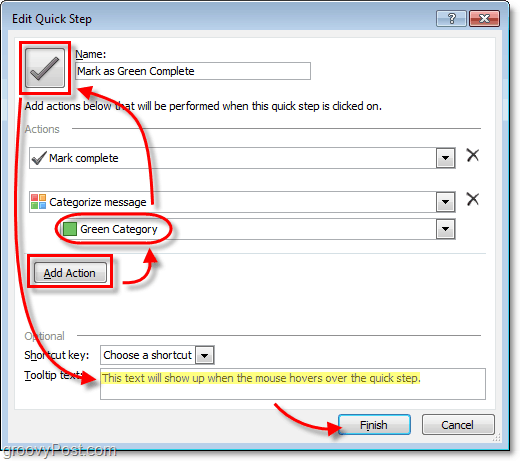 pielāgotas Quickstep ikonas programmā Outlook 2010
