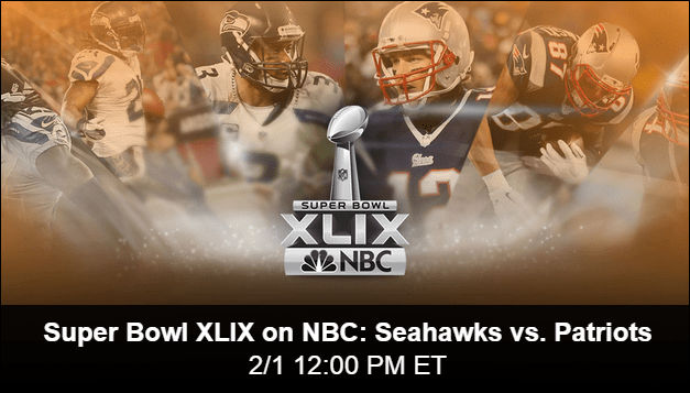 NBC Streaming Super Bowl XLIX tiešsaistē bez maksas
