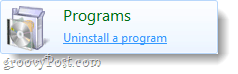 atinstalēt programmu uz Windows 7