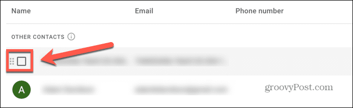 gmail izvēles rūtiņa