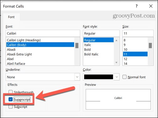 Excel augšraksta teksts