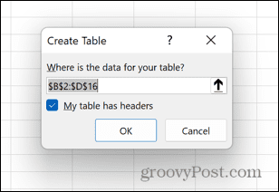 Excel izveidot tabulu