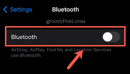 iphone Bluetooth izslēgts